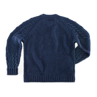 SALVAGE SALE Bergman Indigo Cable Knit