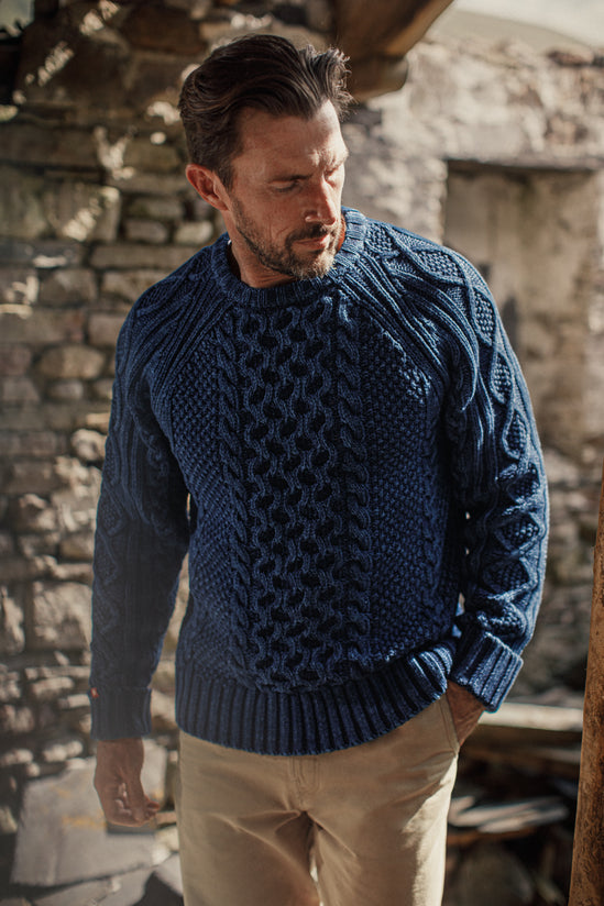 Bergman Indigo Cable Knit