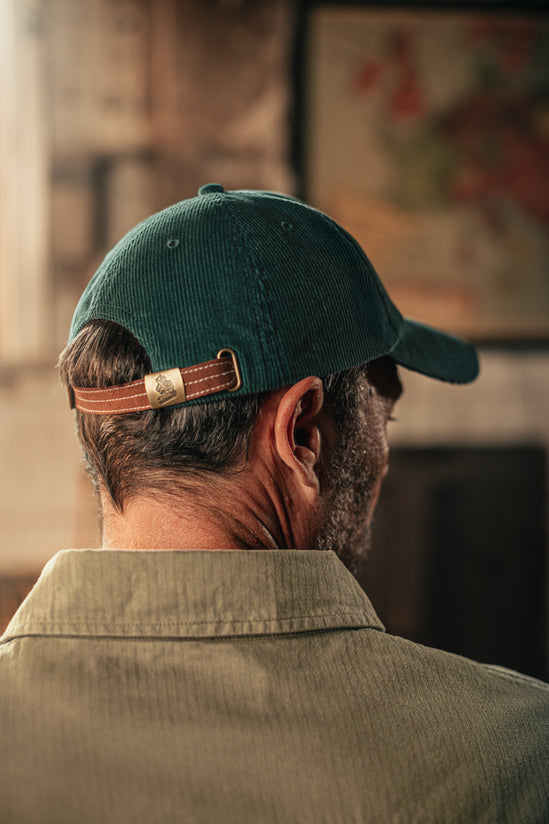 Bison Cord Cap Green