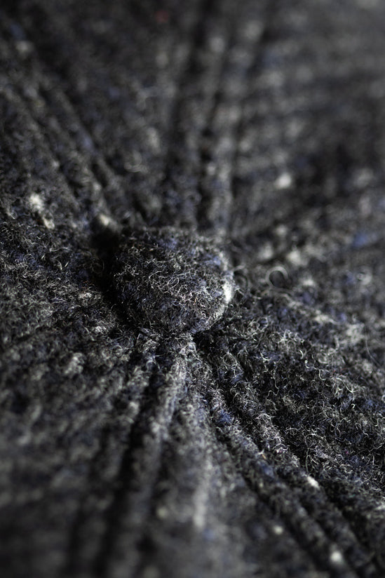 Damsons Tweed Bakerball Cap Black