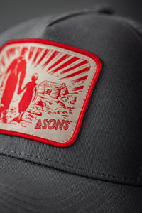 Trucker Badge Cap Grey