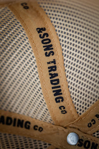 &SONS Union Trucker Cap Vintage Red