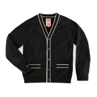 Portland Lightweight Cardigan Black/White