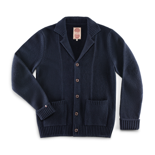 Saint Collar Cardigan Navy | Men