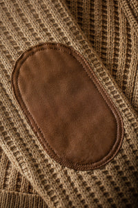 McQueen Lombard Shawl Collar Cardigan Tan
