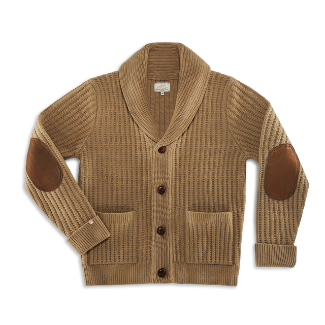 グ*ン様 W155 wjk lomond shawl collar cardig McQueen Lombard Shawl Collar Cardigan Tan | Men's Cardigan | &SONS