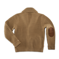 McQueen Lombard Shawl Collar Cardigan Tan