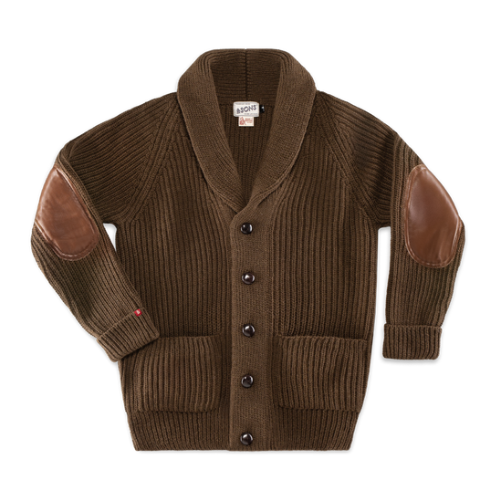 Pioneer British Wool Cardigan Brown
