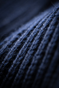 SALVAGE STOCK Pioneer British Wool Cardigan Navy