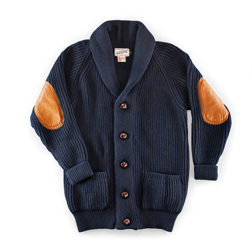 Pioneer British Wool Cardigan Navy - Main Image