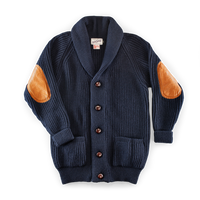 Pioneer British Wool Cardigan Navy