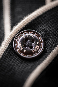 Portland Lightweight Cardigan Black/White