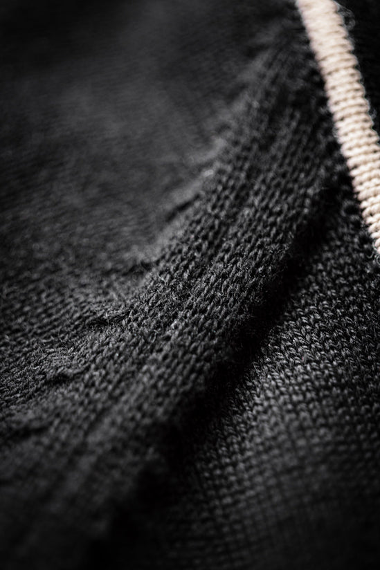 Portland Lightweight Cardigan Black/White
