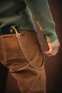 Accessories Bundle: Metal Chain / Key Fob / Leather Wallet