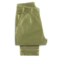Grant Pleat Front Chino Olive Green