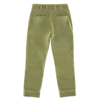 Grant Pleat Front Chino Olive Green