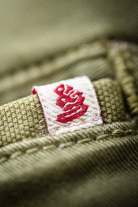 Grant Pleat Front Chino Olive Green