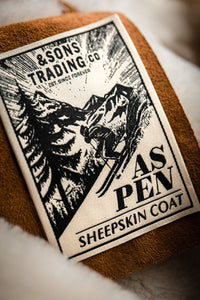 &SONS Aspen Shearling Coat Tan