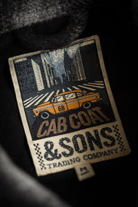 &SONS Cab Coat Grey Check