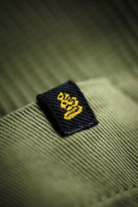 SALVAGE STOCK Glen Pocket Waffle Crew Surplus Green