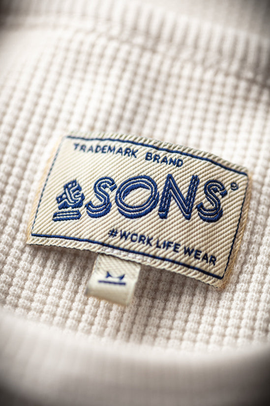&SONS Base Waffle Crew Neck Raw