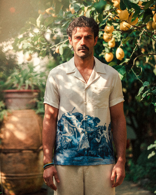 ROGUE by &SONS Babel Silk Shirt Off White