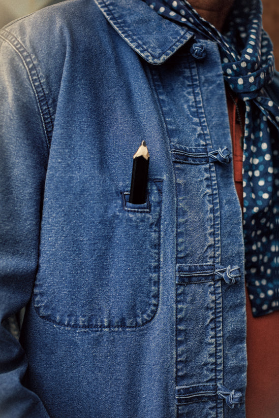 Artisan Workwear Chore Jacket Indigo Blue