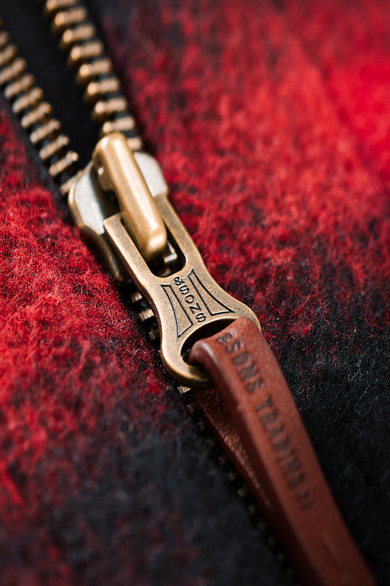 &SONS Kodiak Gilet Red Check