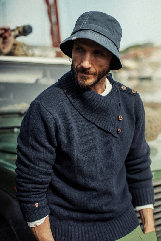 Drew Bucket Hat Blue