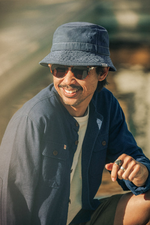 Drew Bucket Hat Blue - Main Image