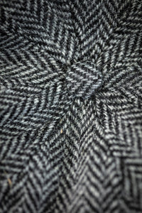 Thompson Baker Boy Hat- Grey Herringbone