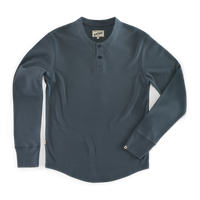 Bartel Long Sleeve Henley Storm Blue