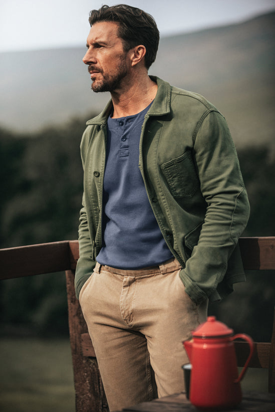 Bluesand Short Sleeve Henley Navy