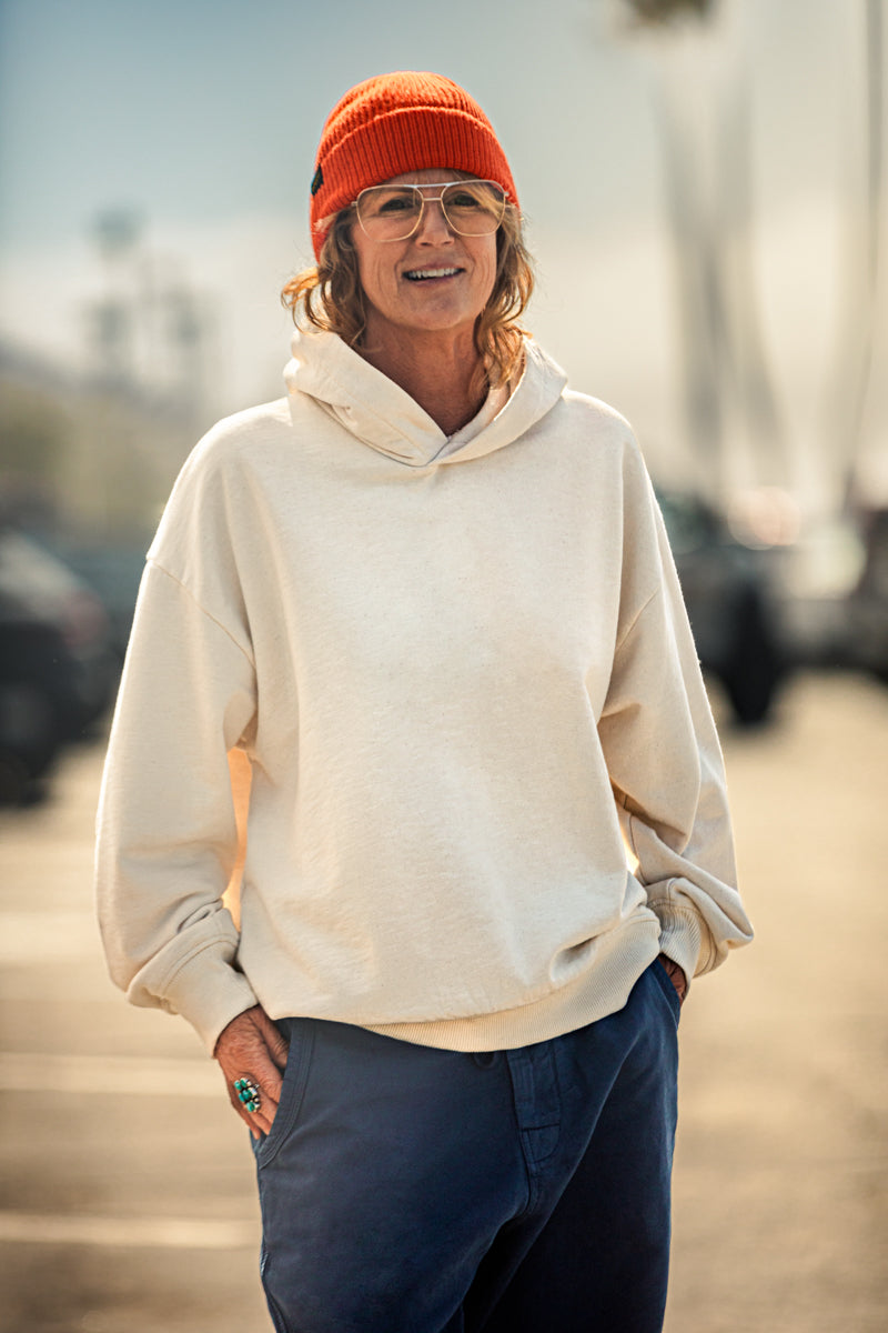 Damsons Relaxed Hoodie Raw