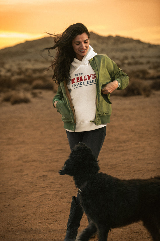 Damsons Track Club Relaxed Hoodie Raw