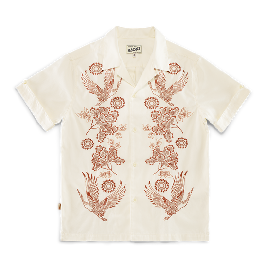 Peony Club Shirt Off White