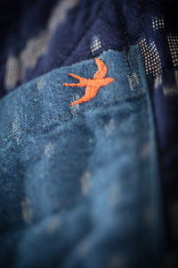 Damsons Hanten Quilted Jacket Indigo