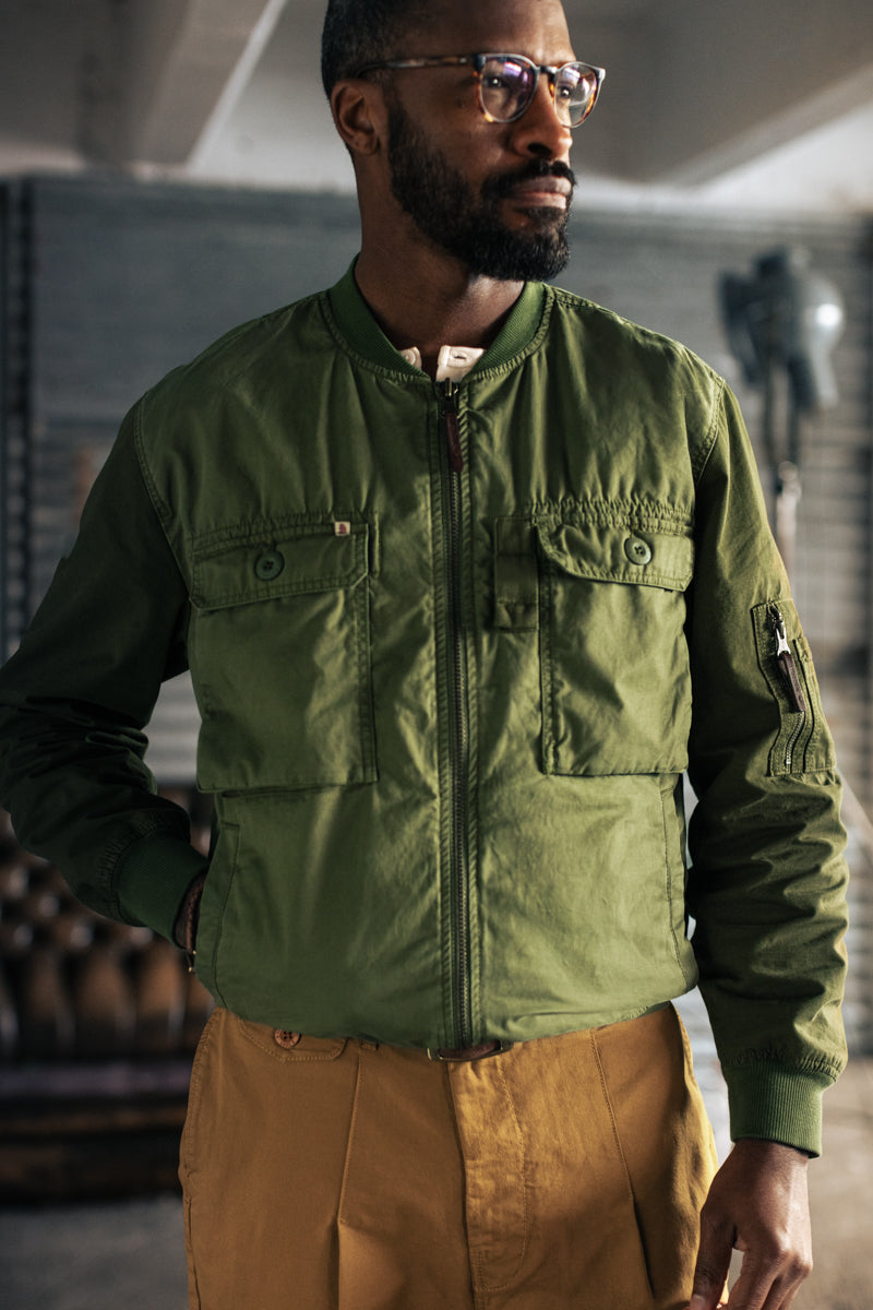 Buy The Indian Garage Co Men Green Striped Outdoor Varsity Jacket - Jackets  for Men 25704200 | Myntra