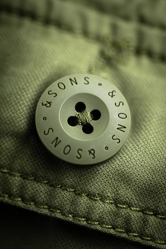 SALVAGE STOCK Harris Bomber Jacket Army Green