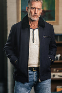 SALVAGE STOCK Boston Jacket Navy