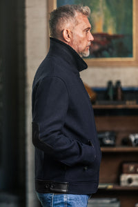 SALVAGE STOCK Boston Jacket Navy