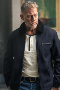 SALVAGE STOCK Boston Jacket Navy