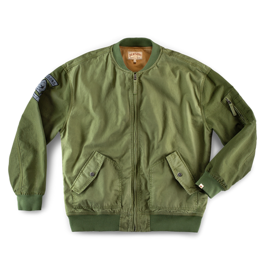 Damsons Cali Bomber Jacket Army Green