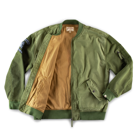 Damsons Cali Bomber Jacket Army Green