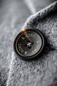 SALVAGE STOCK Denton Merino Wool Blazer Grey Marl