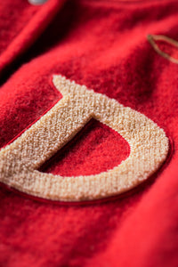 Damsons Nancy Baseball Jacket Vintage Red