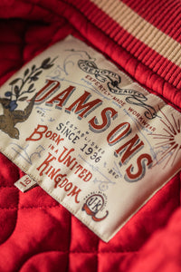 Damsons Nancy Baseball Jacket Vintage Red