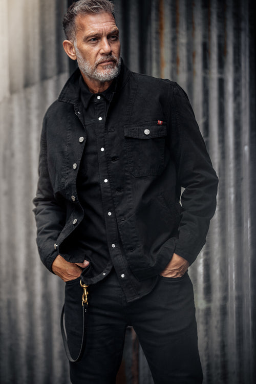 &SONS RYDER Hardwear Canvas Jacket Black