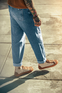 SALVAGE STOCK &SONS Switchback Jean Washed Indigo Blue