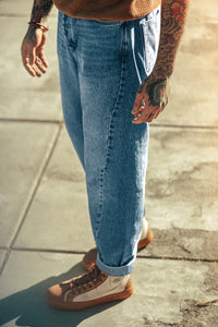 SALVAGE STOCK &SONS Switchback Jean Washed Indigo Blue
